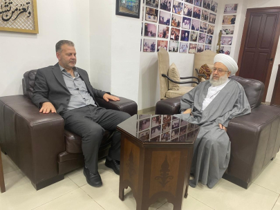سماحة الشيخ ماهر  حمود يستقبل النائب ينال الصلح